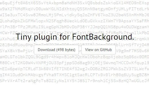 jQuery FontBackground